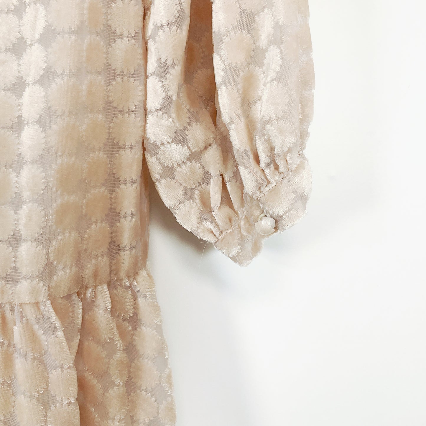 BAYILU - Textured Ruffle Mini Dress with Tag