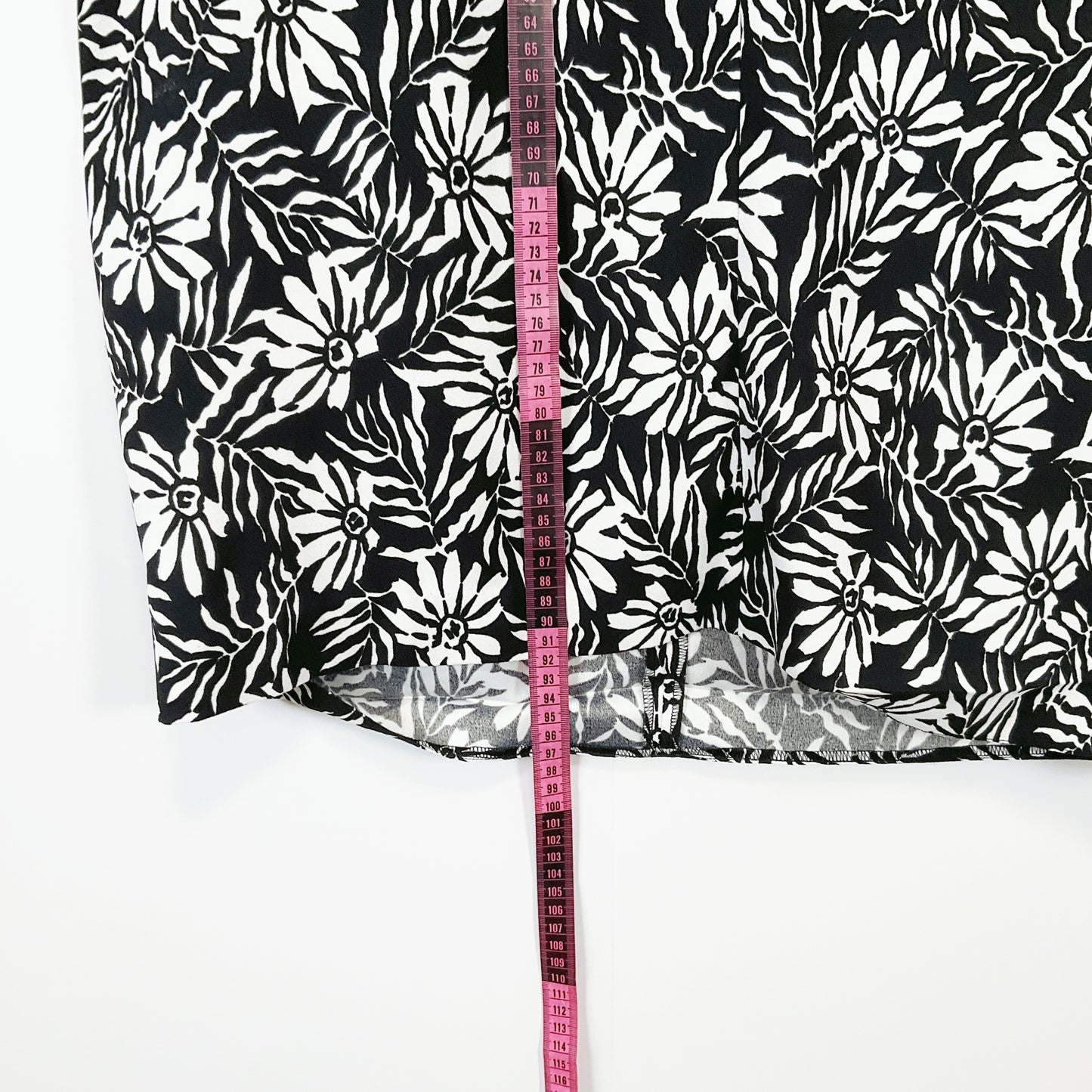 Veronika Maine - Black White Floral Flower Print Dress