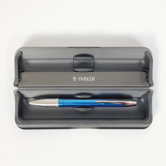Parker IM Profile Crystal Blue Gel Resin Ballpoint Pen