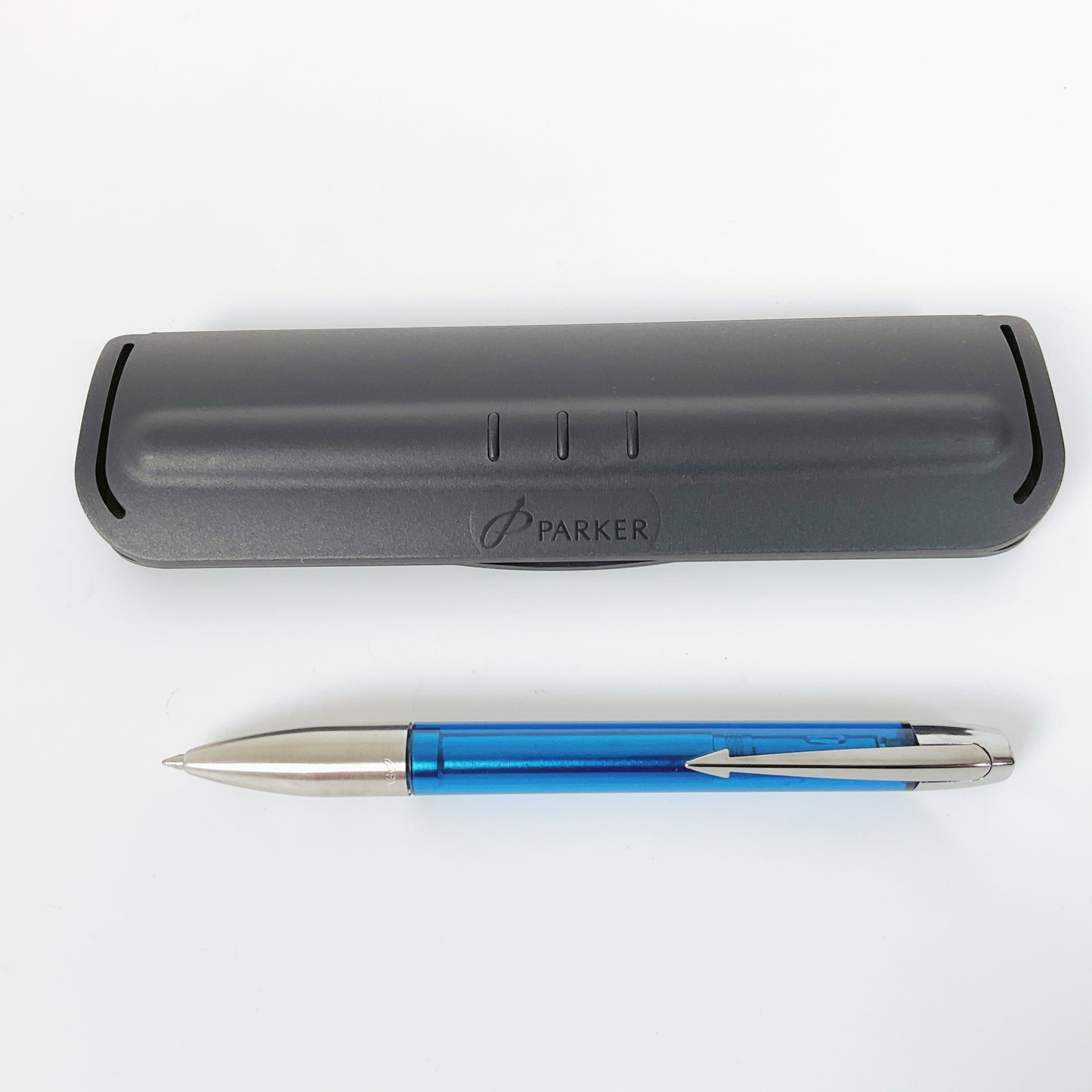 Parker IM Profile Crystal Blue Gel Resin Ballpoint Pen