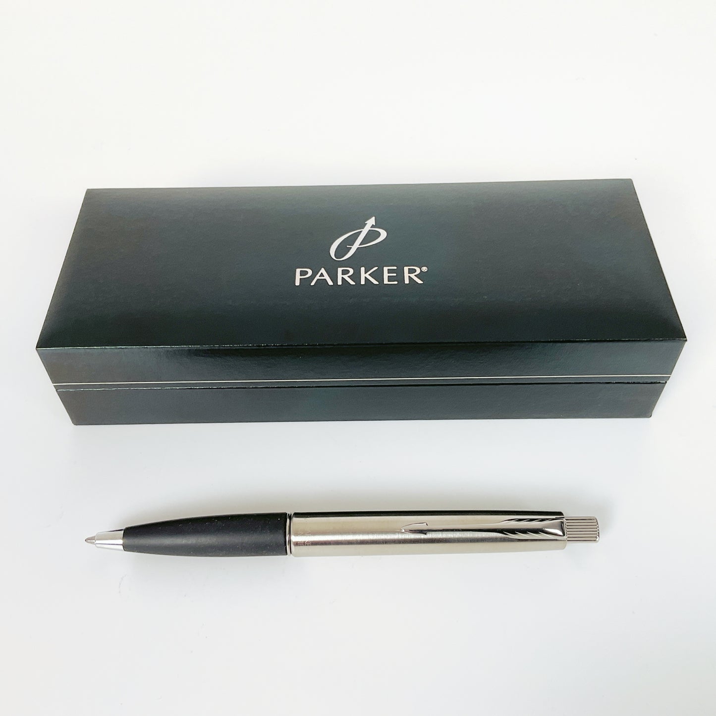 Parker - Frontier Stainless Steel CT Chrome Trim Ball Point Pen
