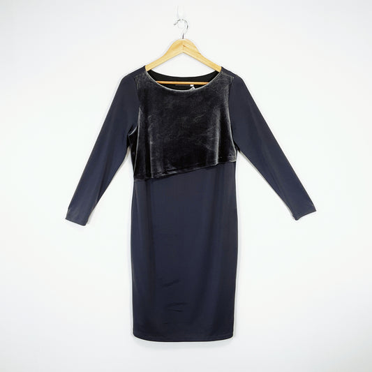 Mint Velvet - Grey Contrast Dress