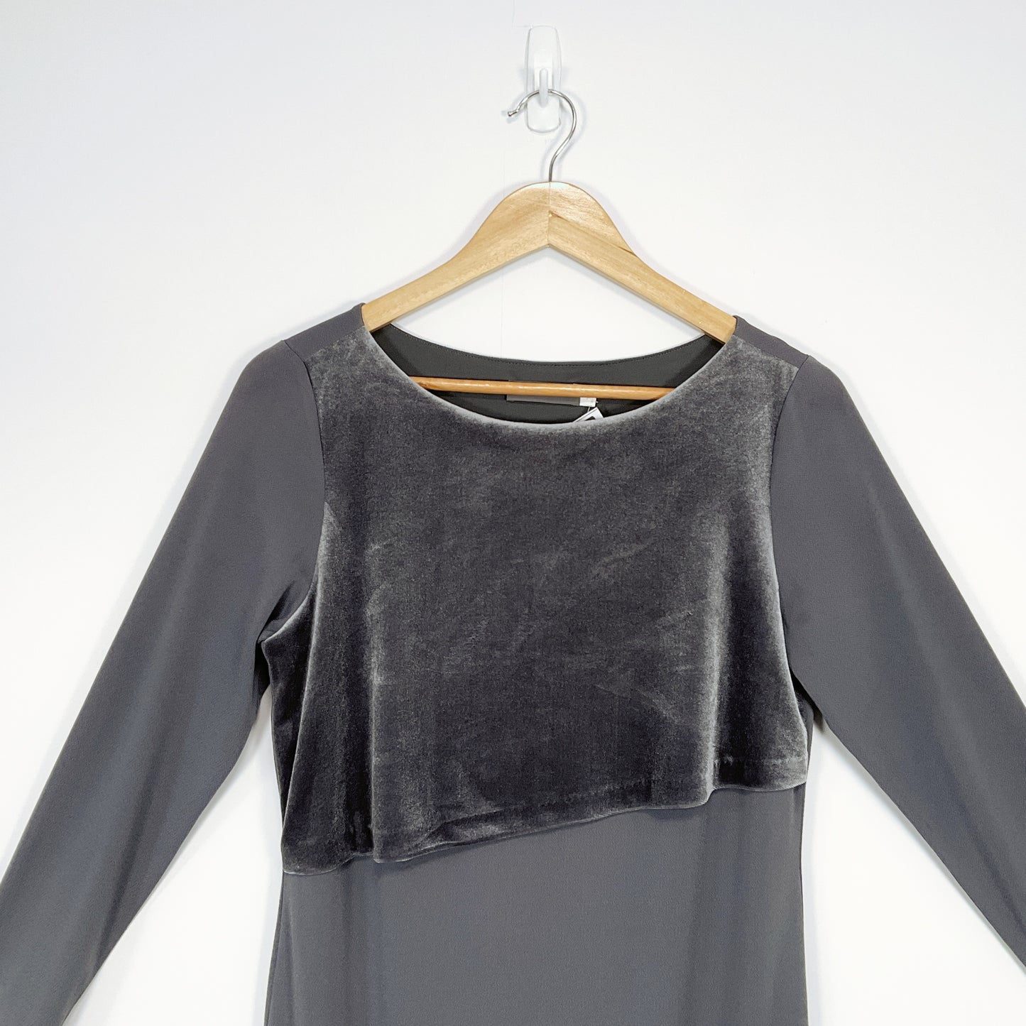 Mint Velvet - Grey Contrast Dress