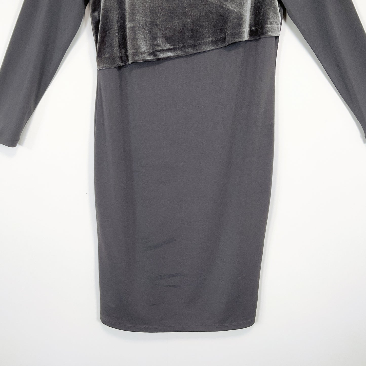 Mint Velvet - Grey Contrast Dress