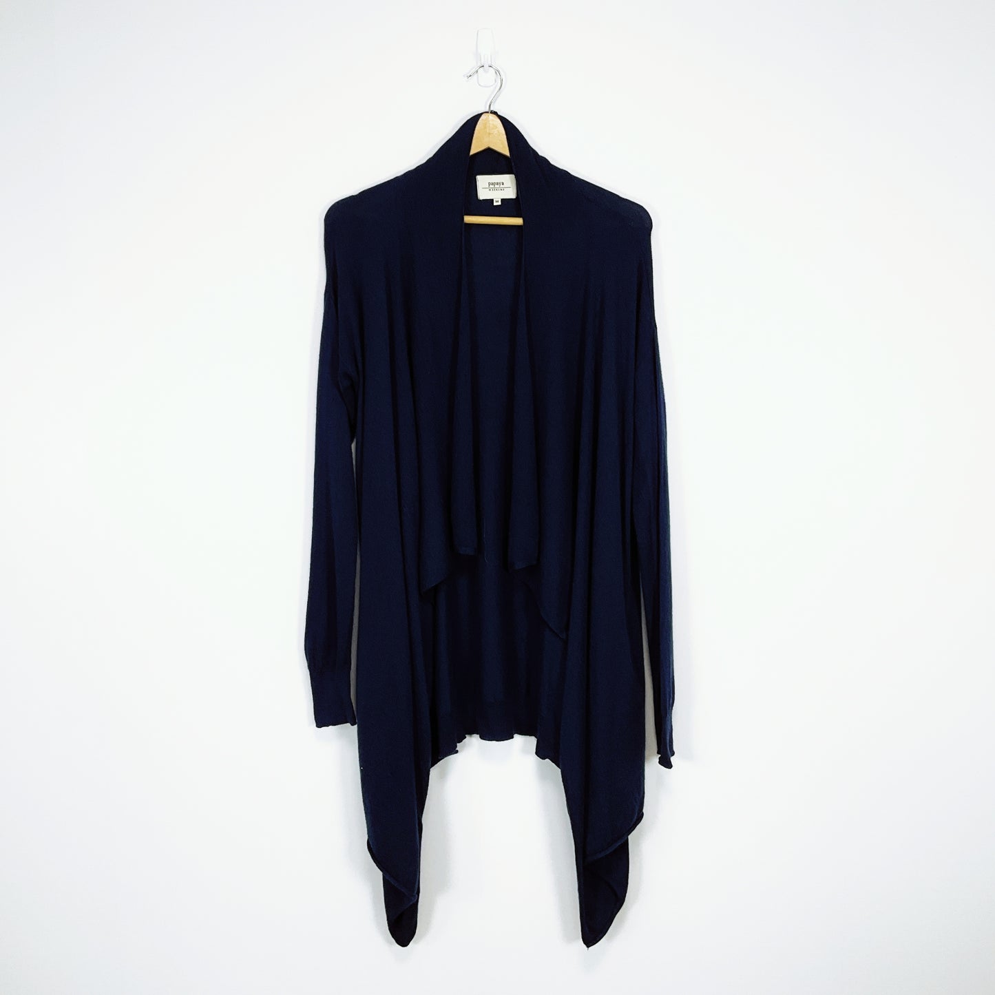 Papaya - Long Blue Cardigan