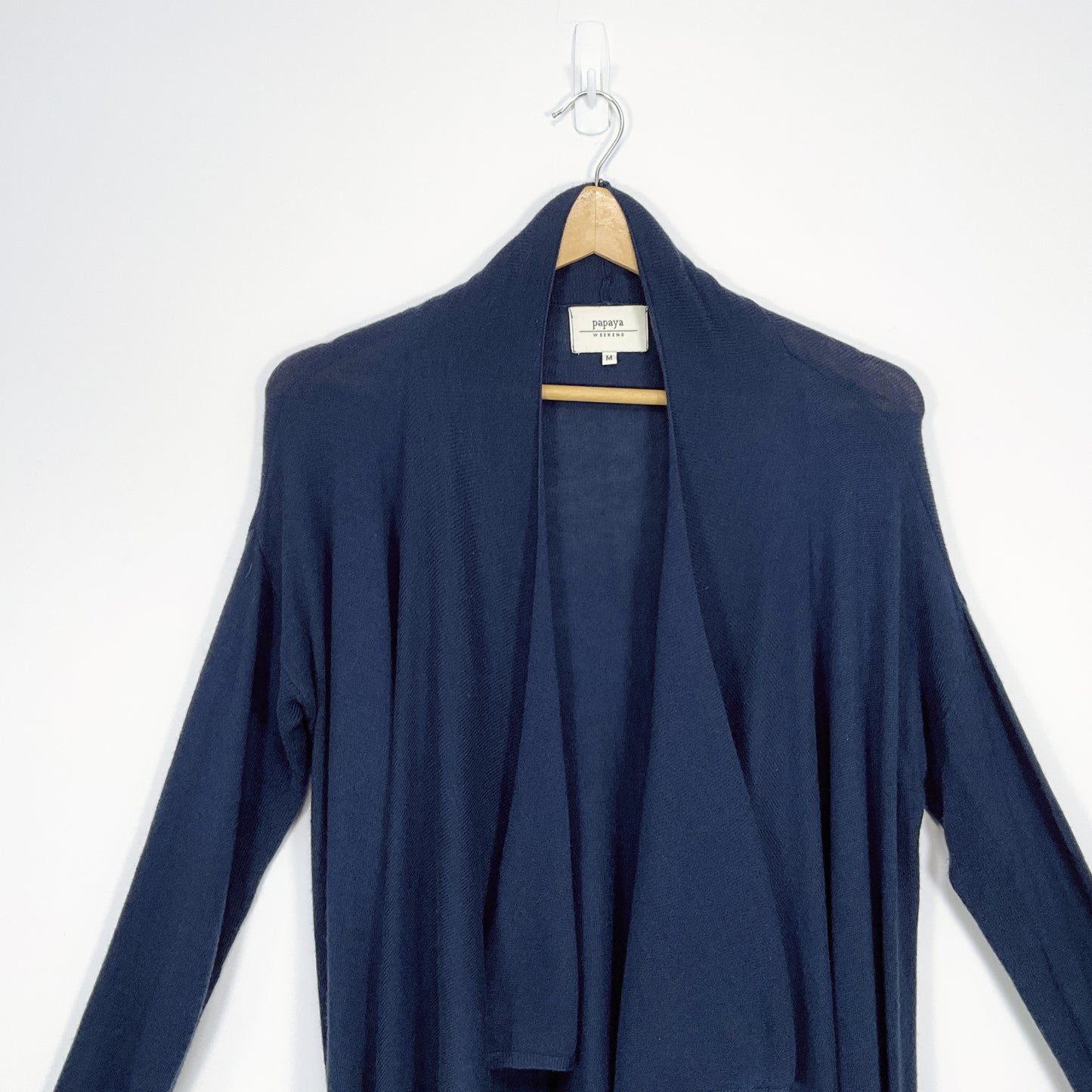 Papaya - Long Blue Cardigan