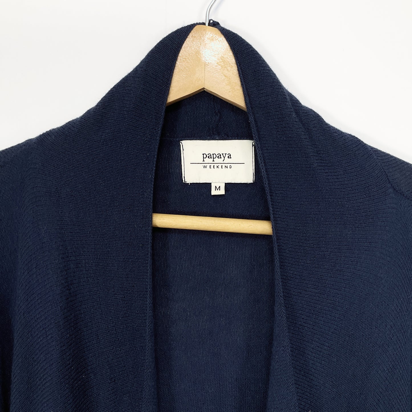 Papaya - Long Blue Cardigan