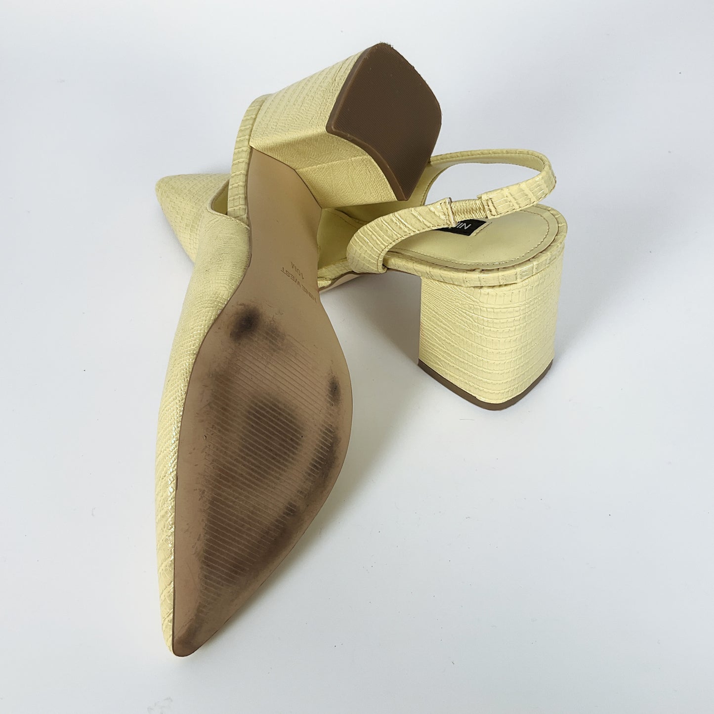 Nine West - Yellow Sling Back Heels
