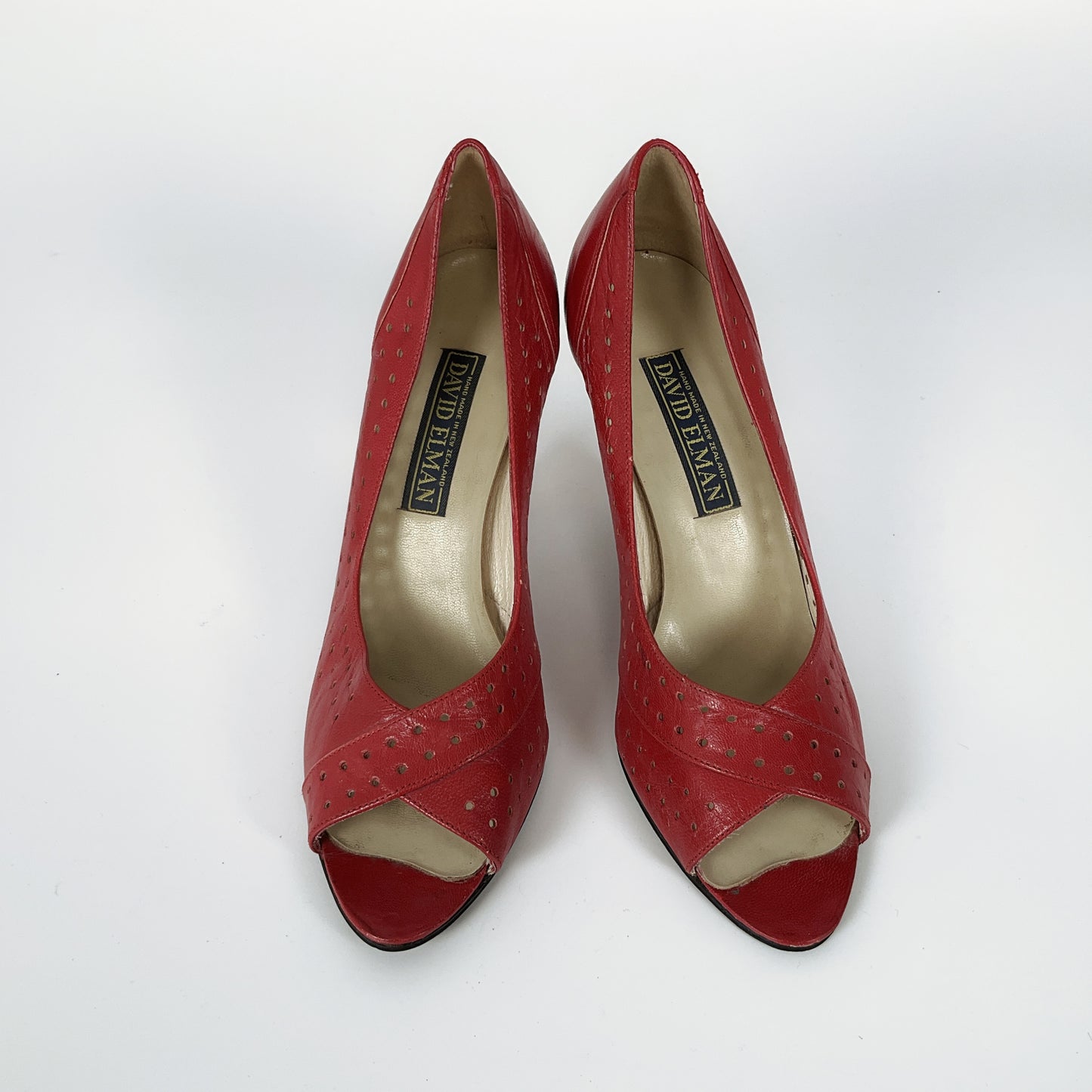 David Elman - Red Cross Toe Heels