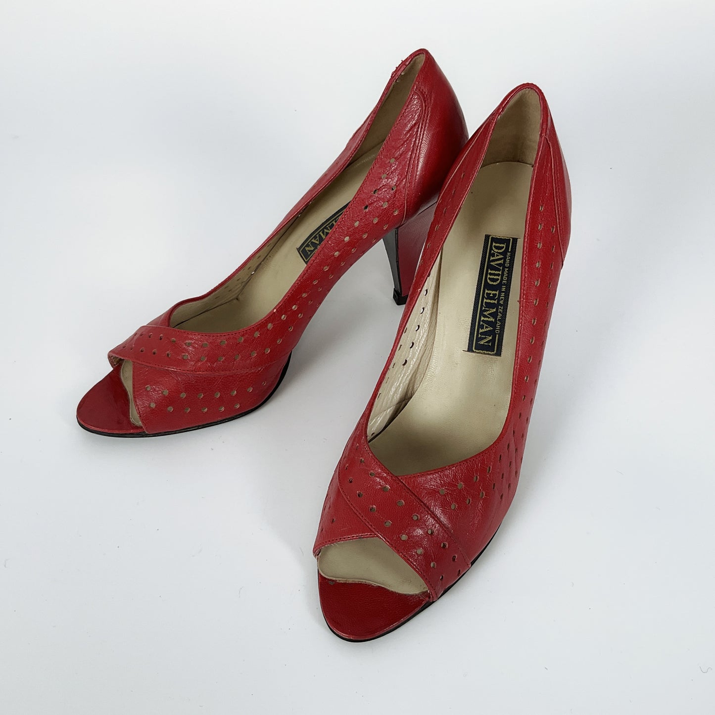 David Elman - Red Cross Toe Heels
