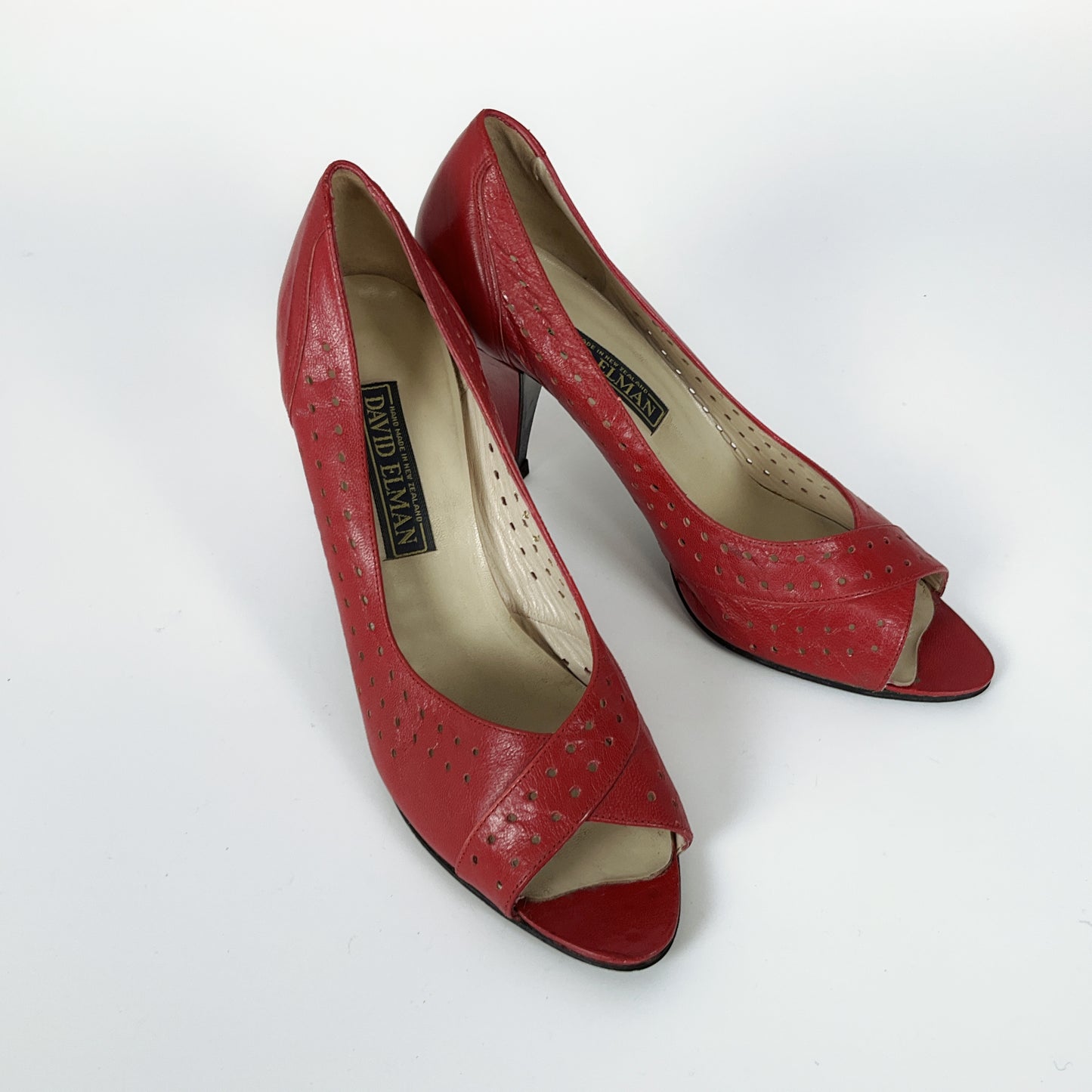 David Elman - Red Cross Toe Heels