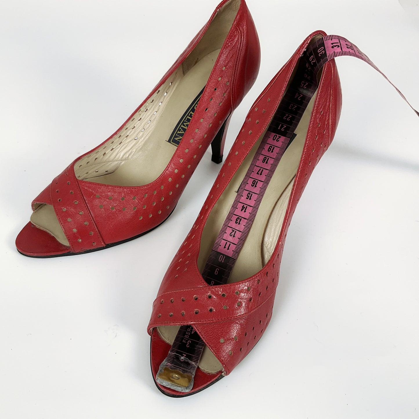 David Elman - Red Cross Toe Heels