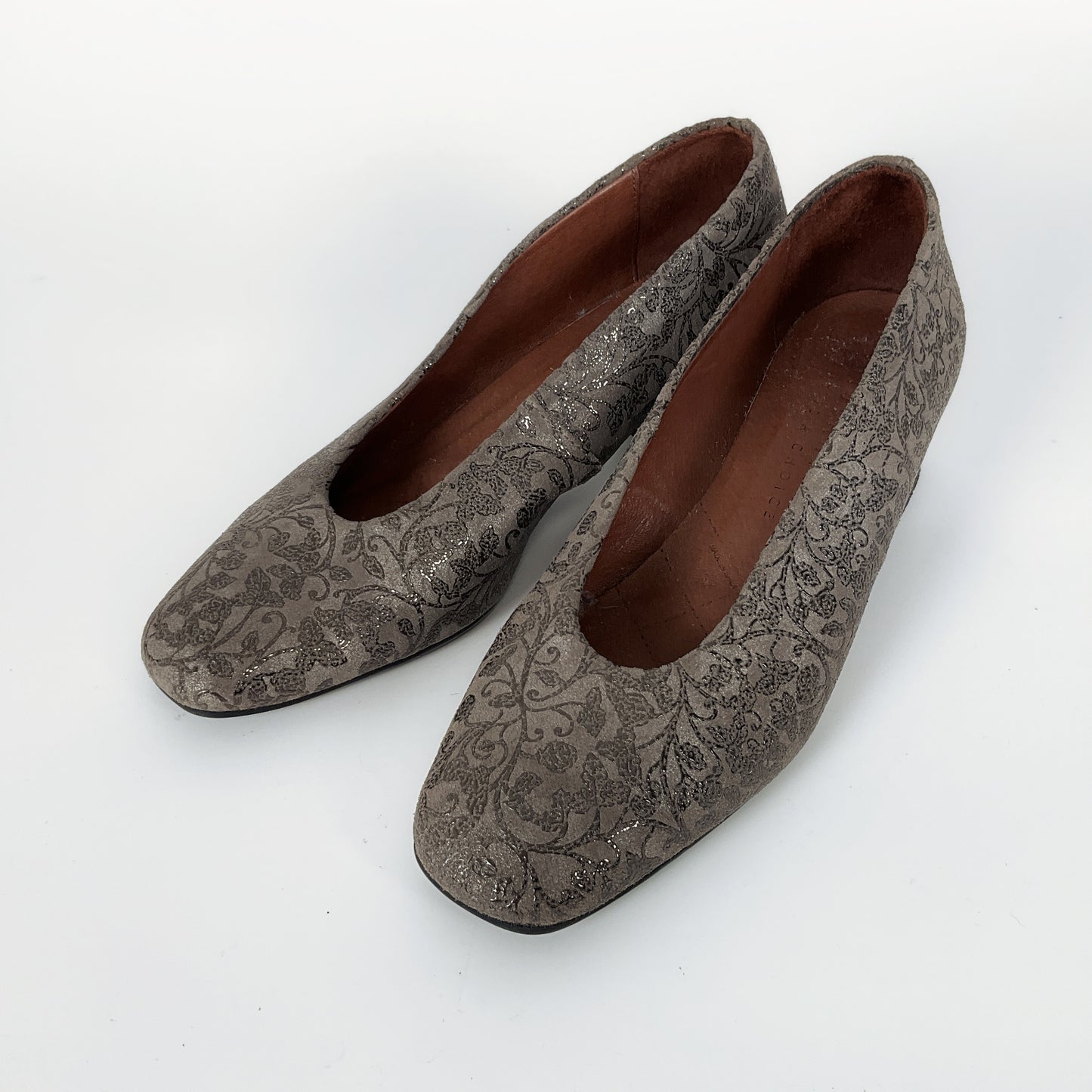 Hispanitas Sakario - Leather Square Toe Heels