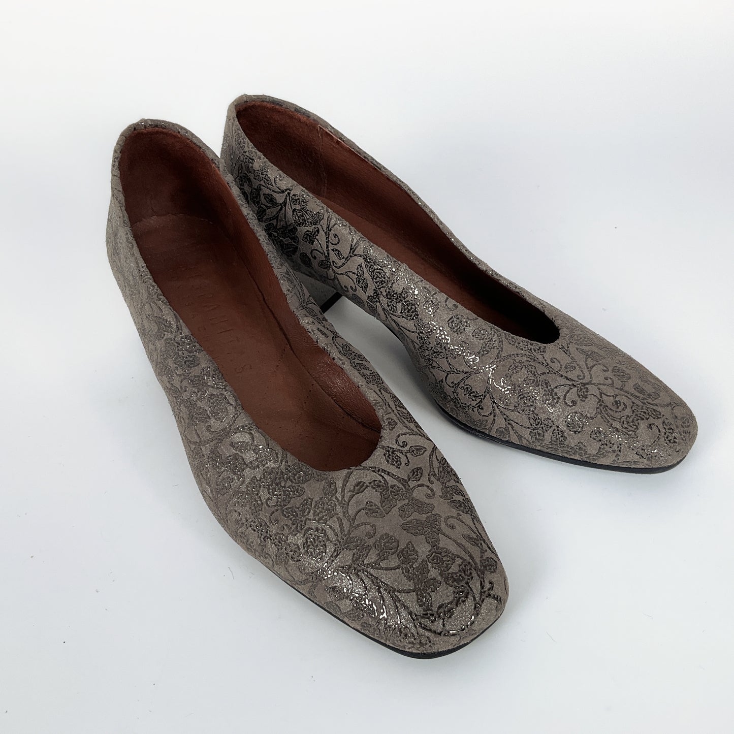 Hispanitas Sakario - Leather Square Toe Heels