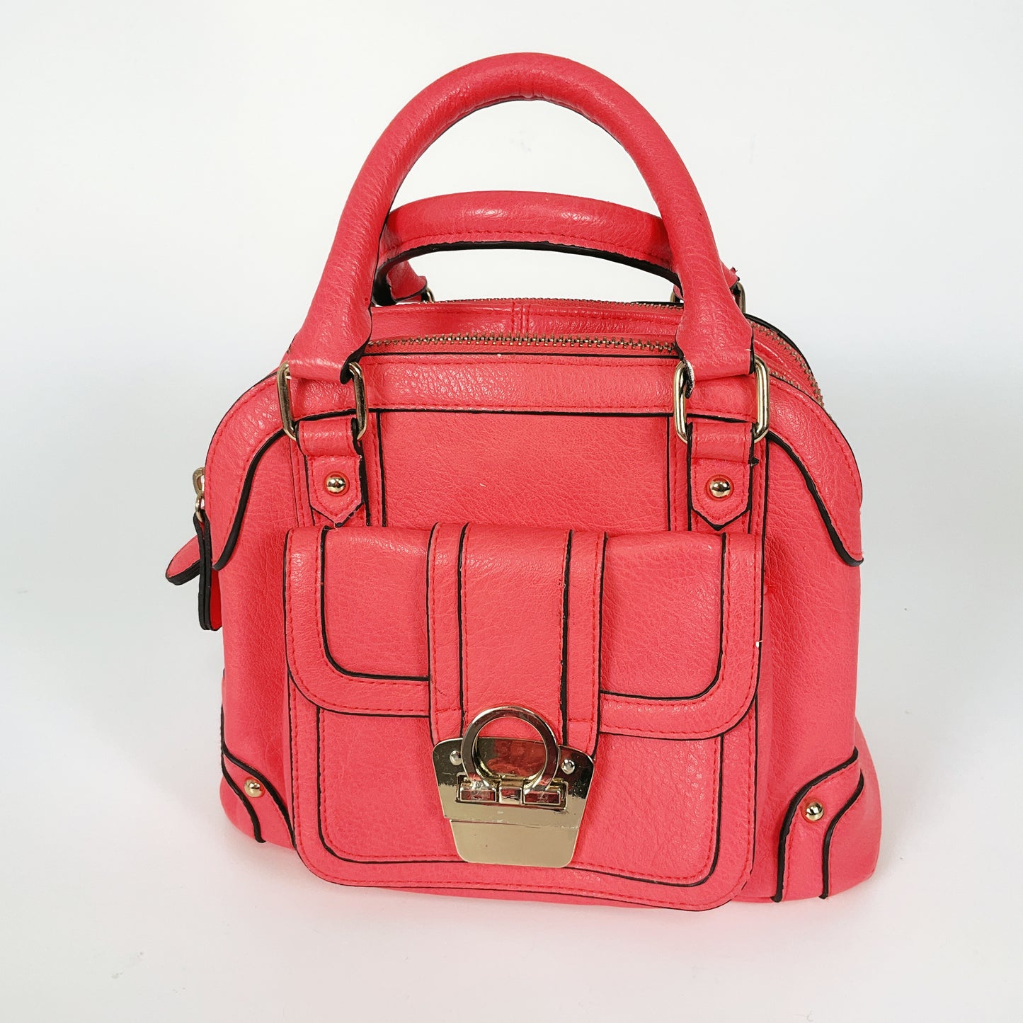 Marikai - Hot Pink Leather Crossbody Bag