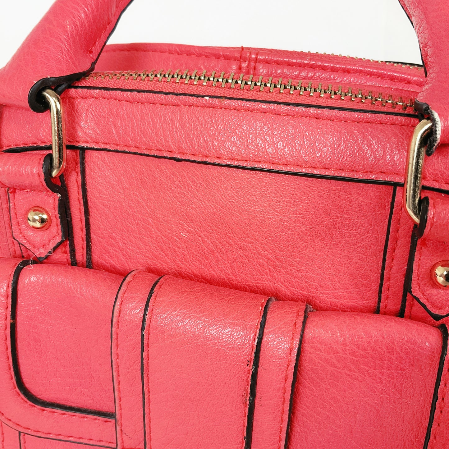 Marikai - Hot Pink Leather Crossbody Bag