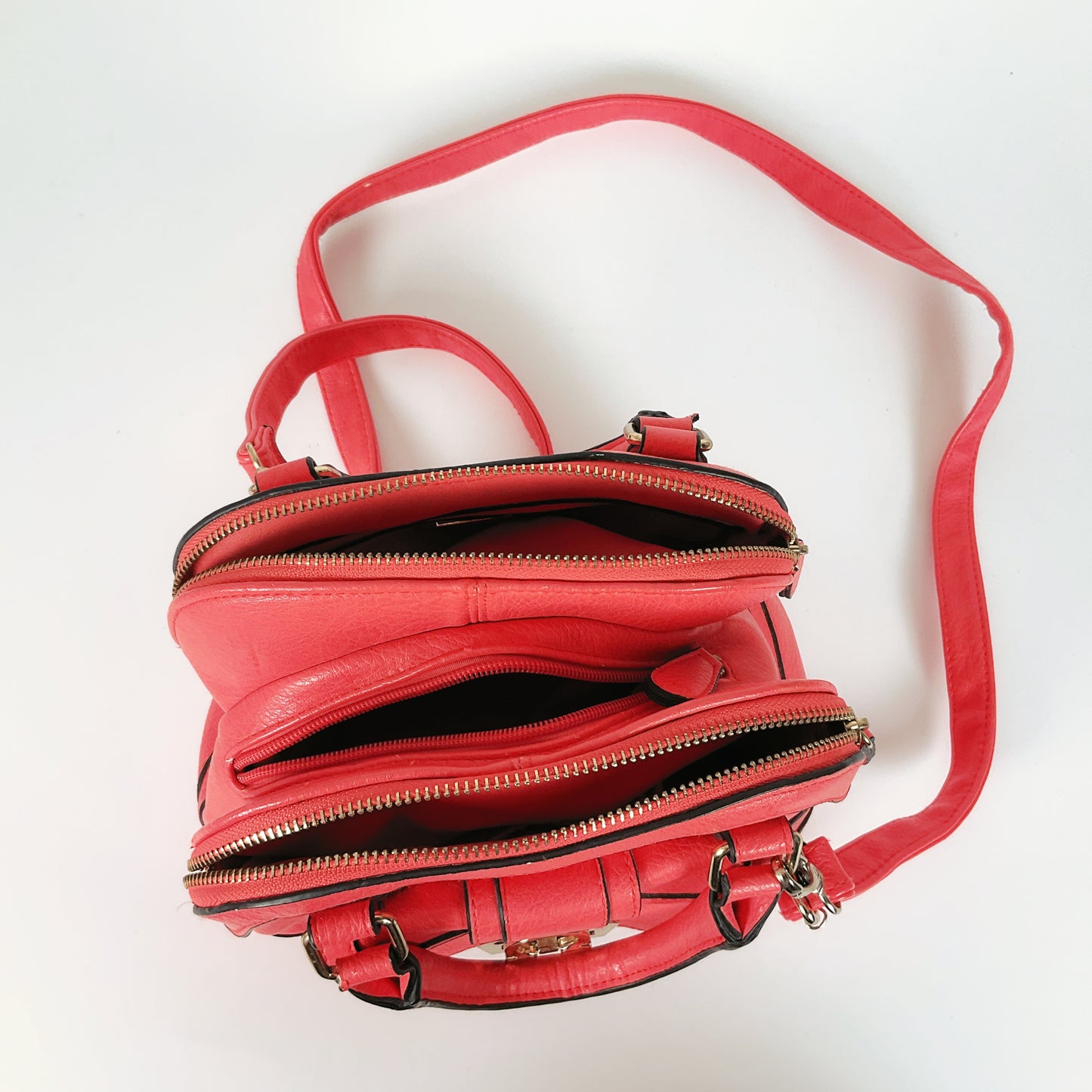 Marikai - Hot Pink Leather Crossbody Bag