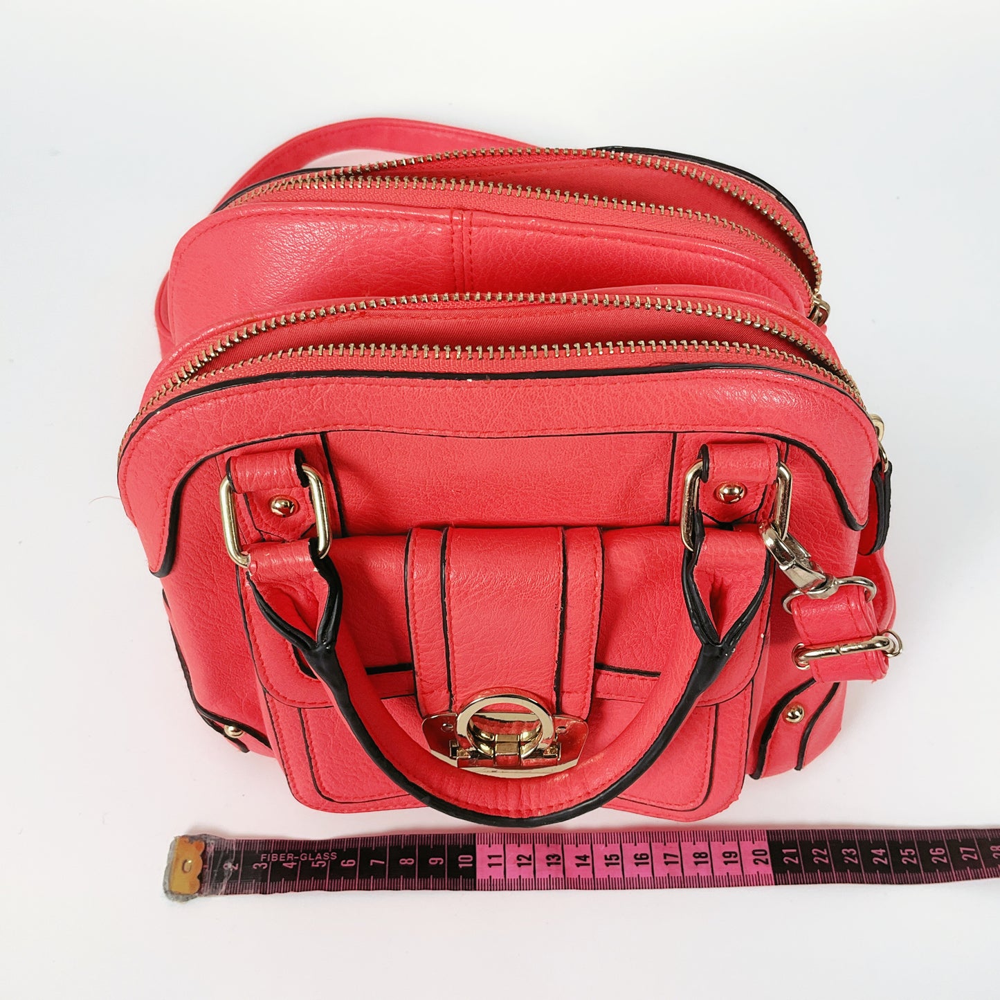 Marikai - Hot Pink Leather Crossbody Bag