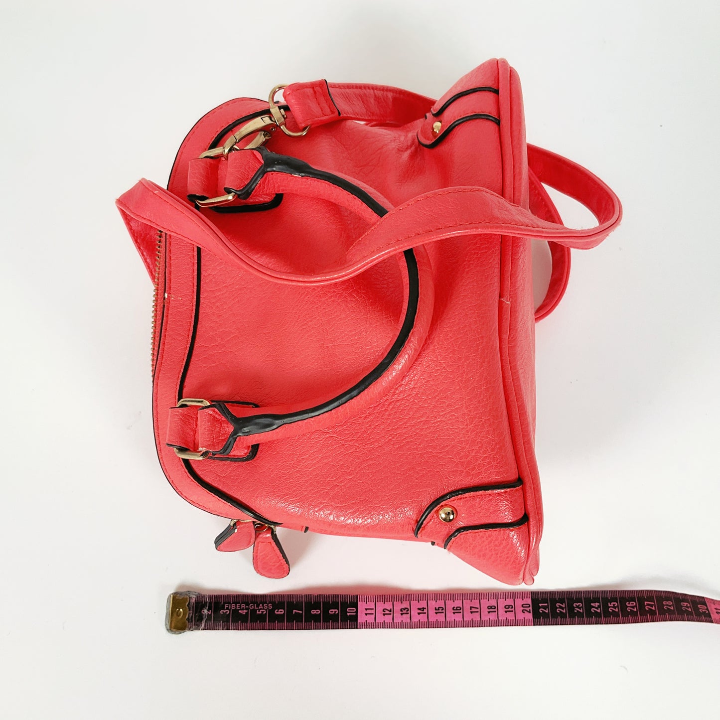 Marikai - Hot Pink Leather Crossbody Bag