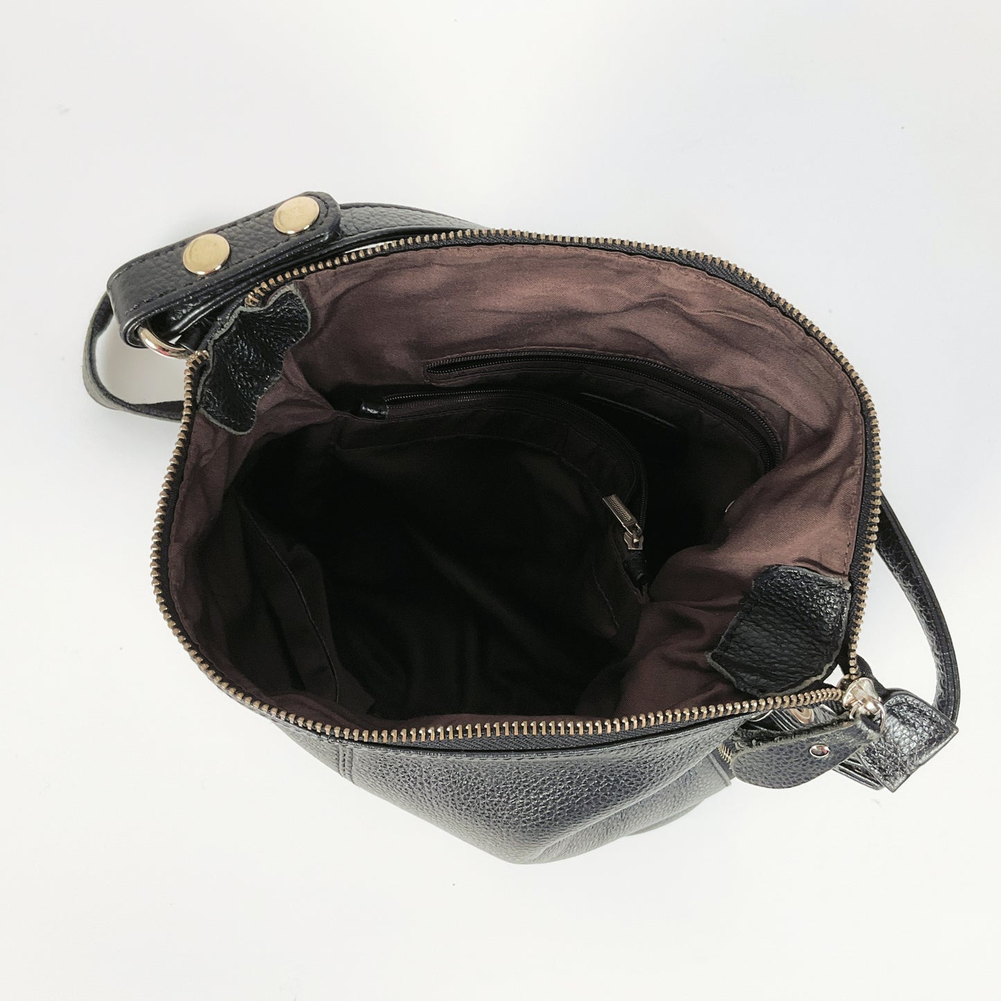 Classic Black Shoulder/Crossbody Bag – Unbranded, Leather Look