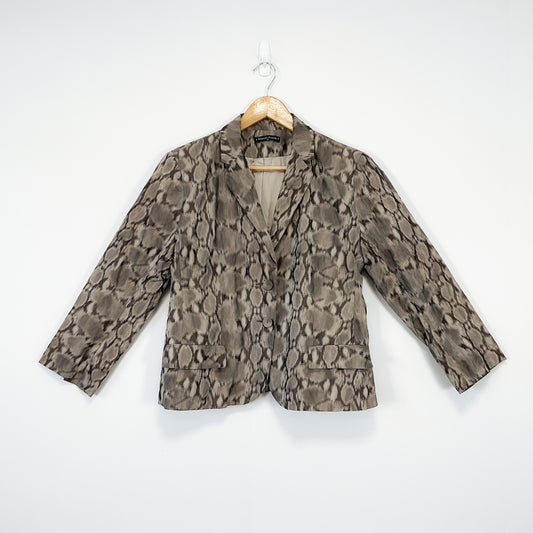 Ashley Fogel - Snakeskin Print Blazer