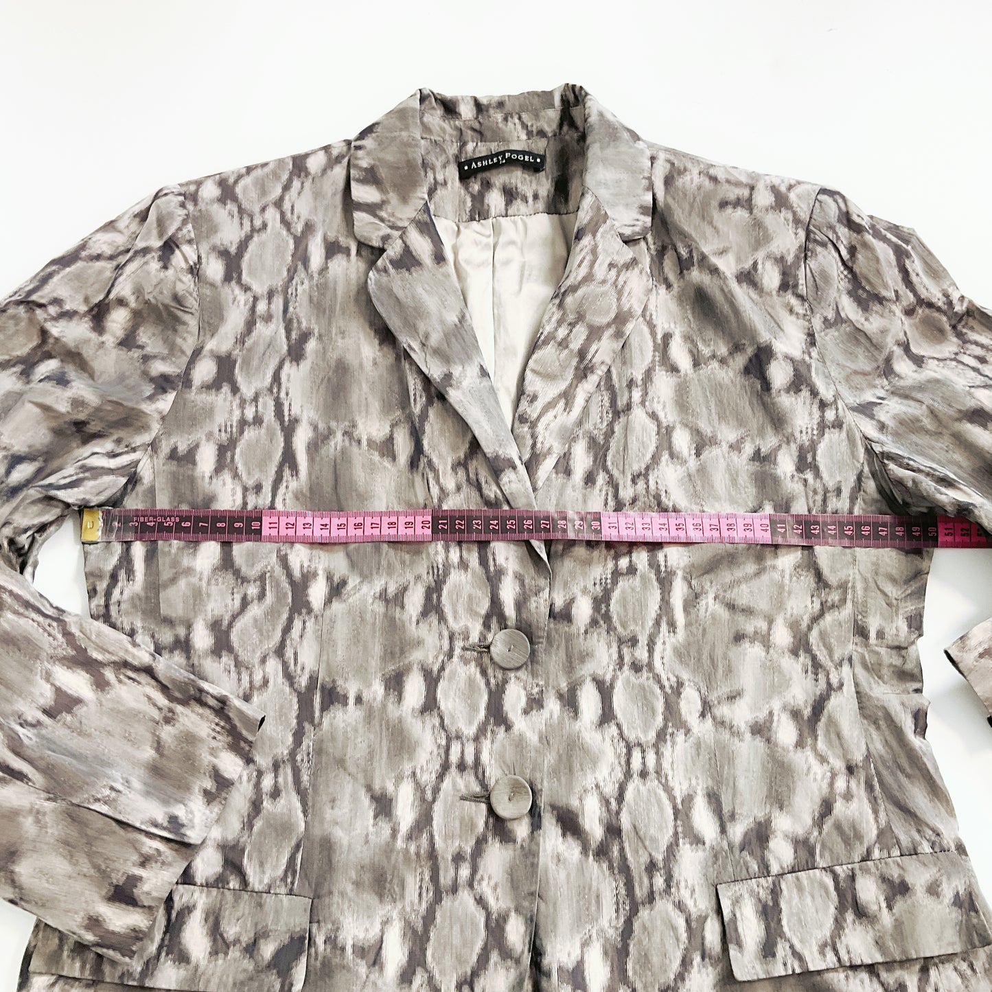 Ashley Fogel - Snakeskin Print Blazer