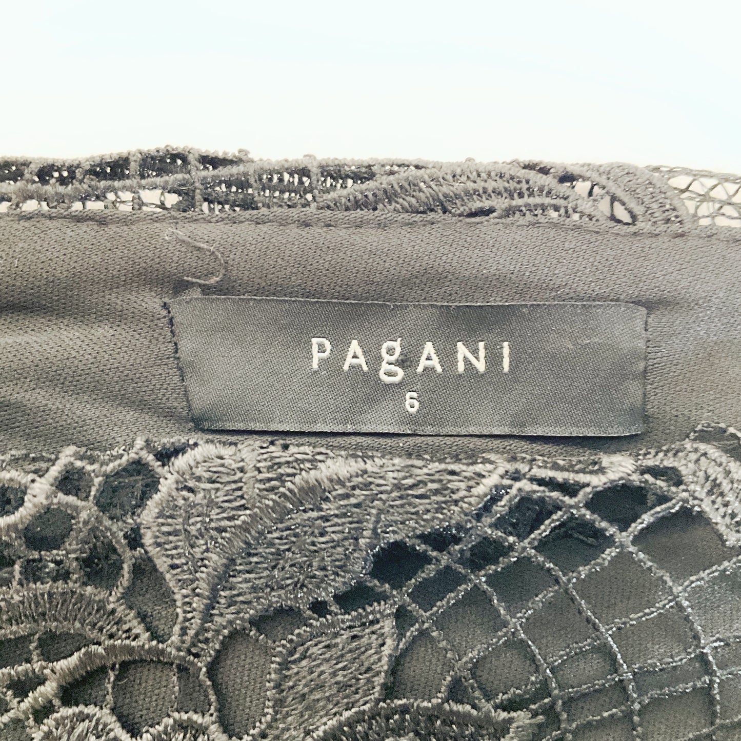 Pagani - Black Lace Evening Dress