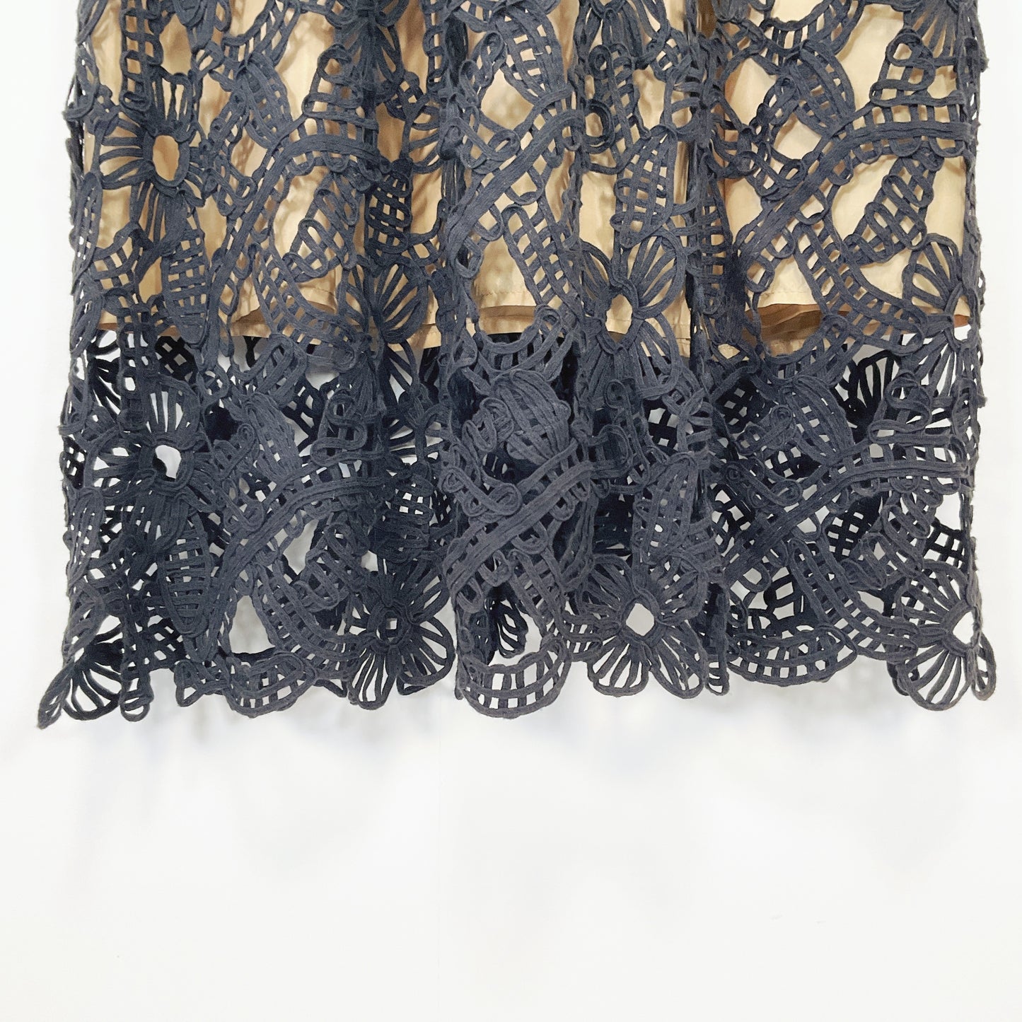 Sally Smith Sydney - Black Crochet Overlay Dress