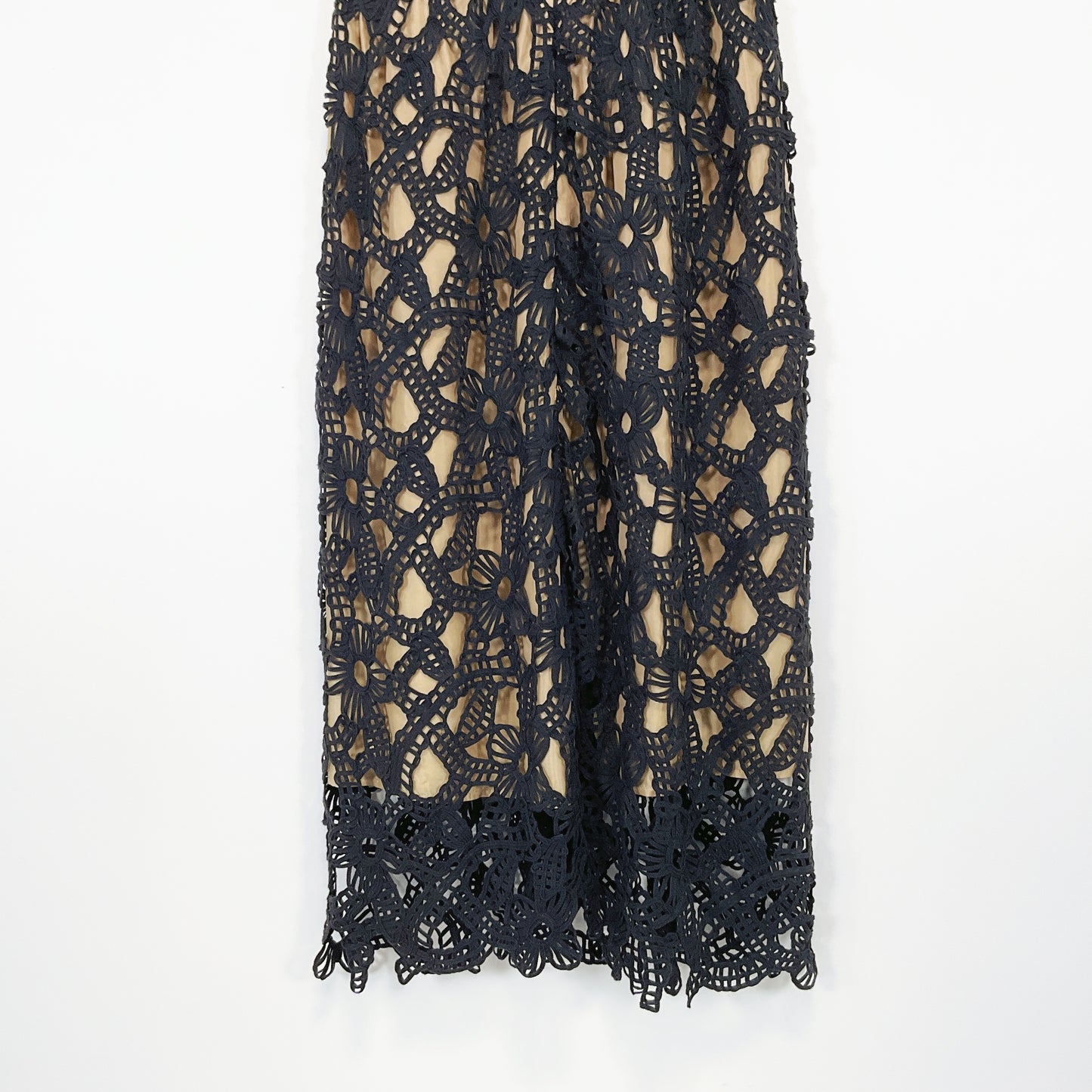 Sally Smith Sydney - Black Crochet Overlay Dress