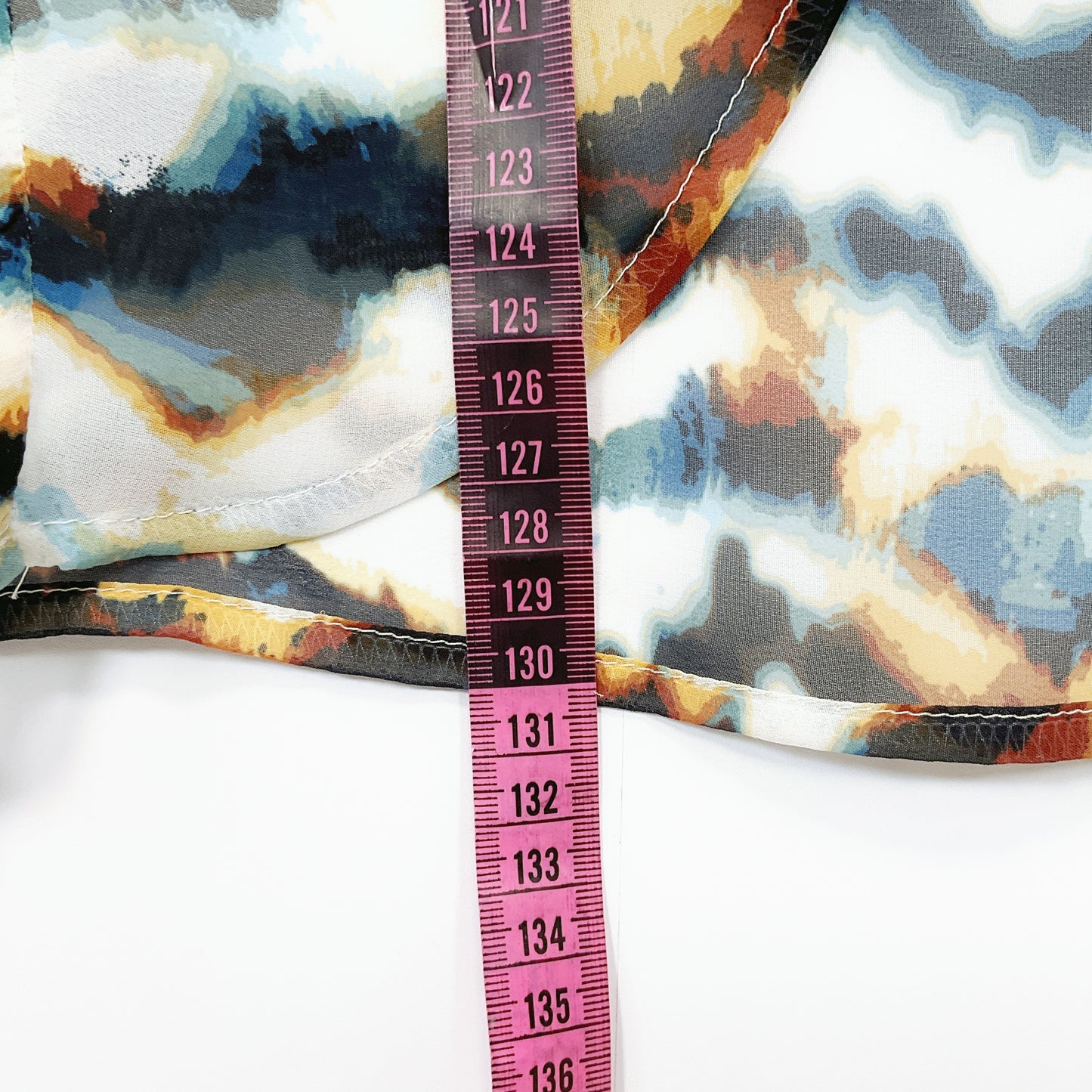 Repertoire - Abstract Print Draped Dress – NZ Made, Size 12