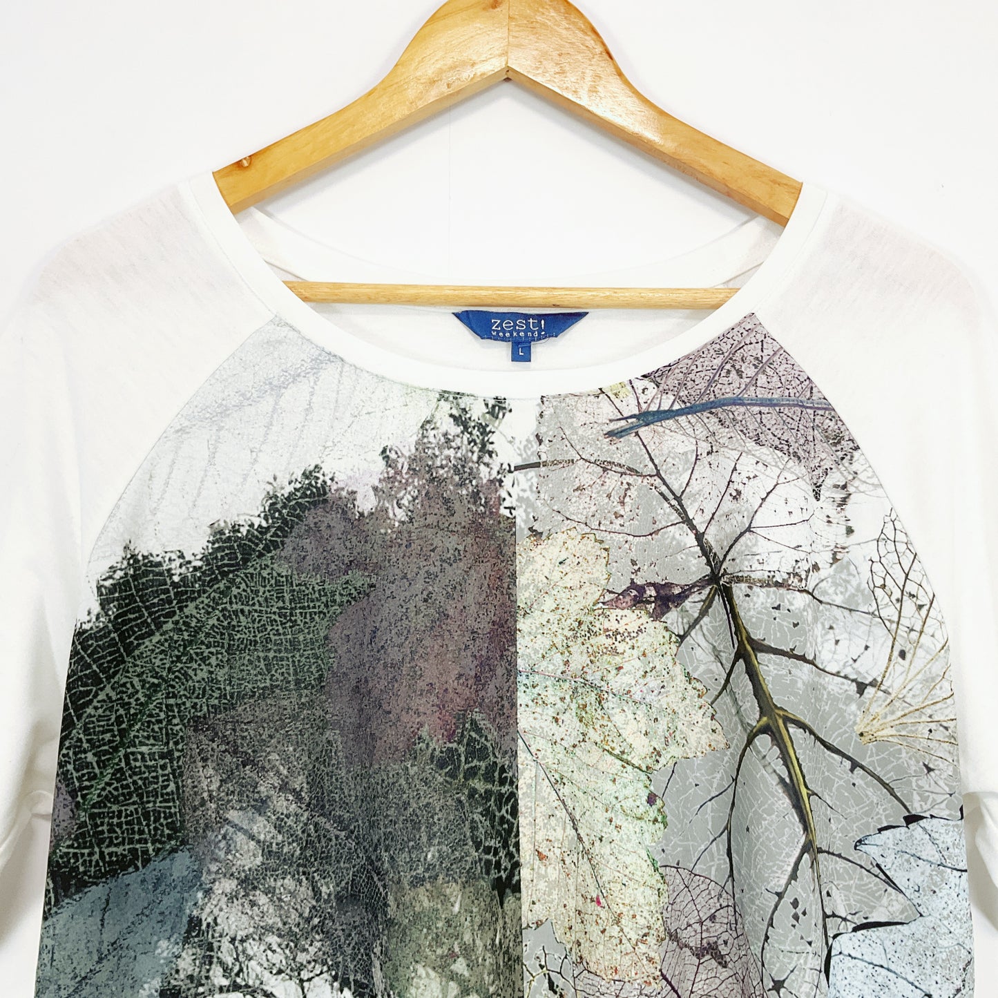 Zest Weekend - Leaf Print Top