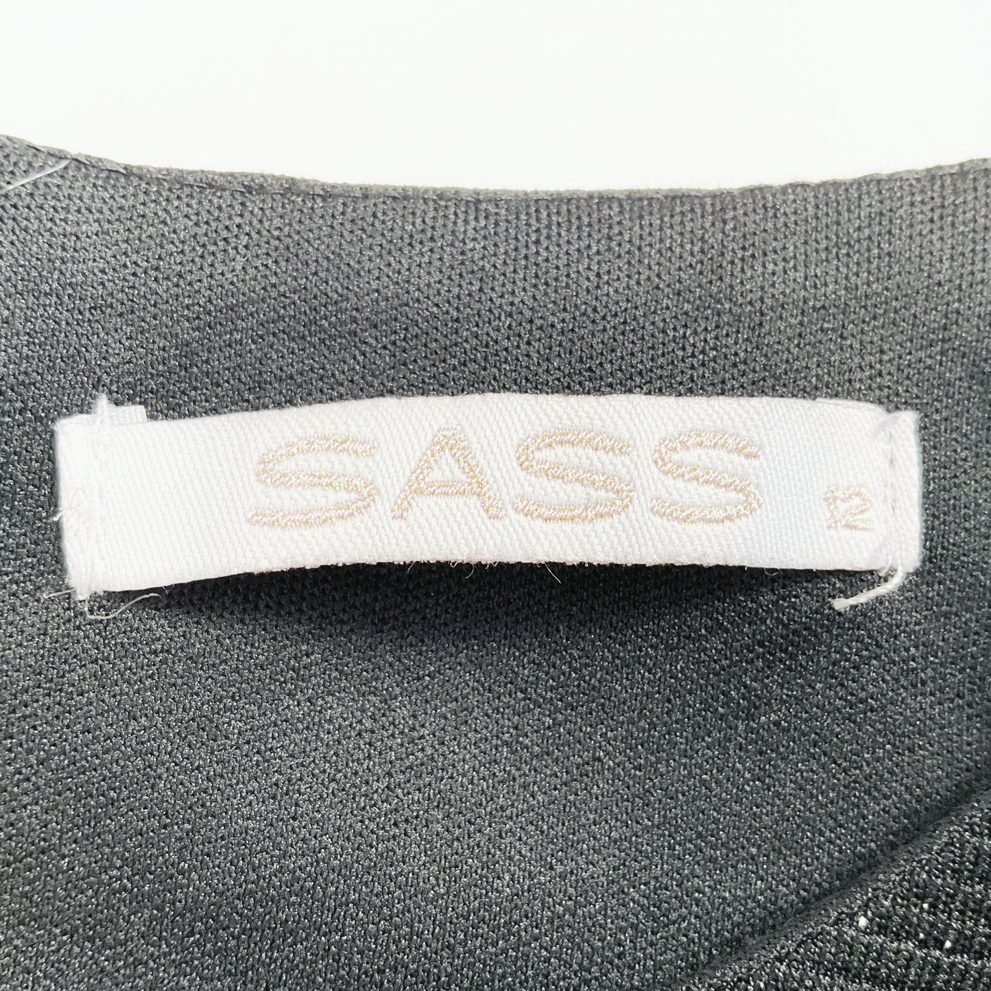 SASS - Black Tight Sparkly Dress