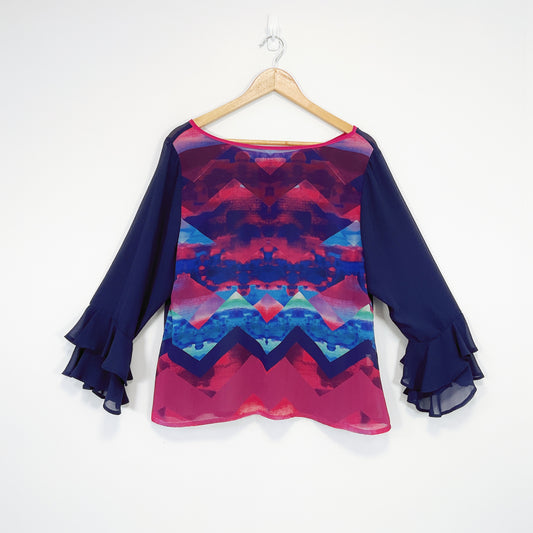 PIA Boutique - Geometric Print Top