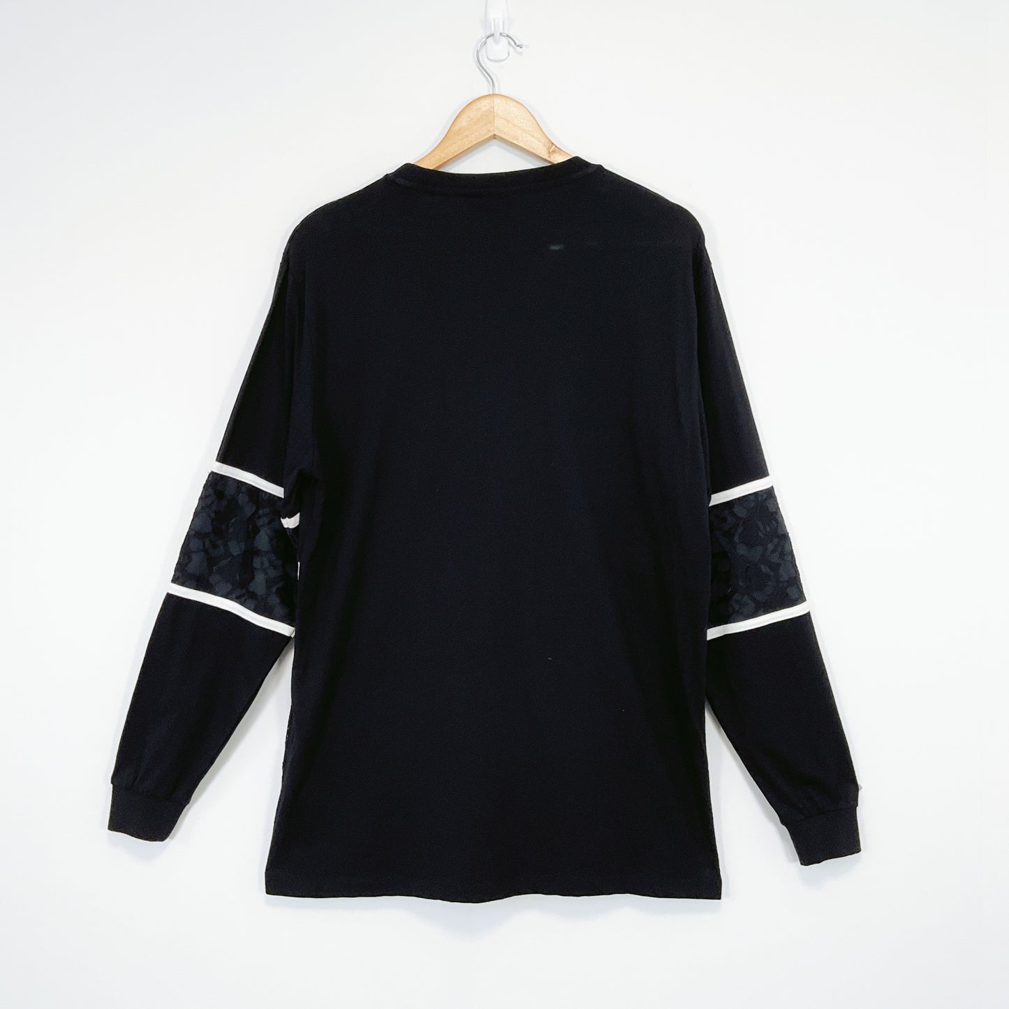 ASOS - Black Long Sleeve Top with White Stripes