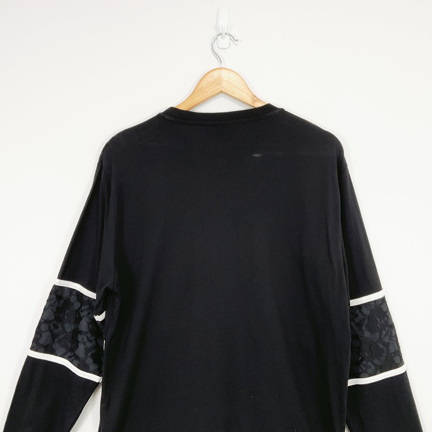 ASOS - Black Long Sleeve Top with White Stripes