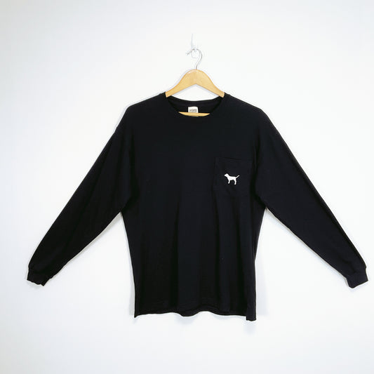 PINK Victoria’s Secret - black long sleeve top