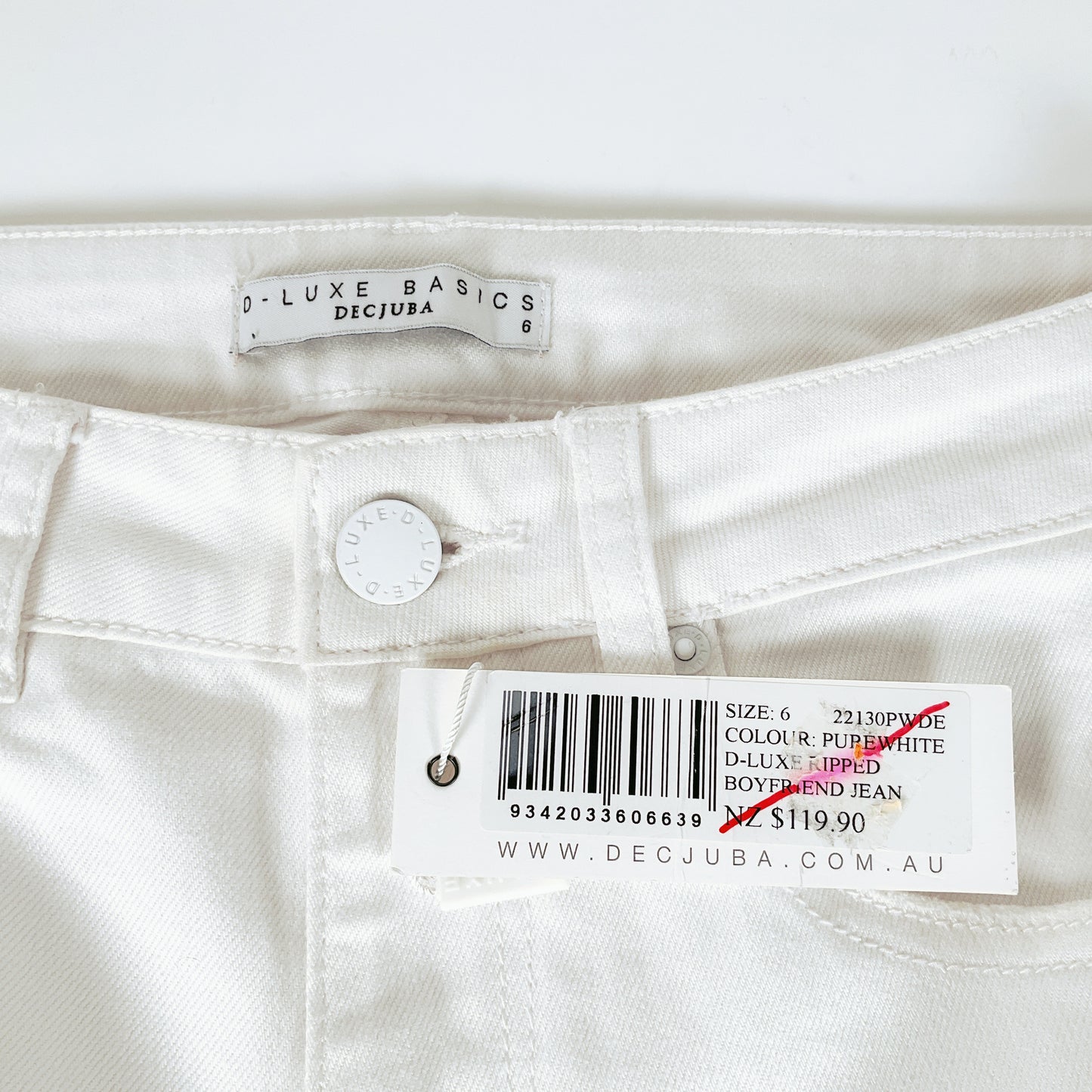 DECJUBA - D-Luxe Boyfriend Jean in White