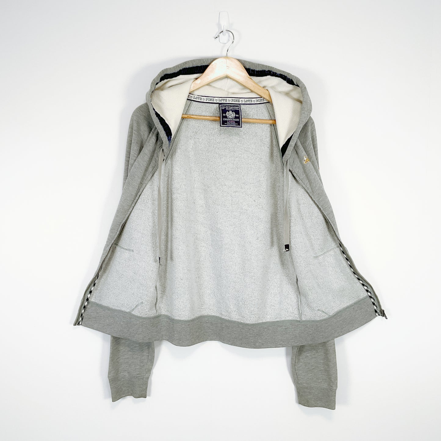 Victoria's Secret Pink - Fleece Zip Through Hoodie with Logo