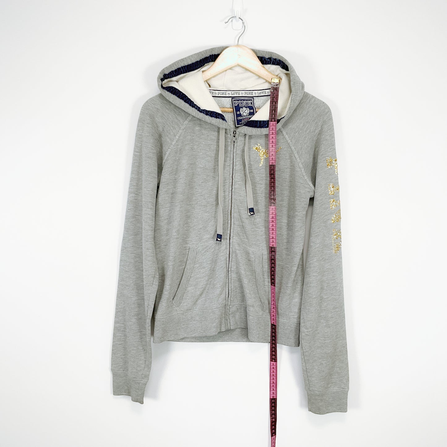 Victoria's Secret Pink - Fleece Zip Through Hoodie with Logo