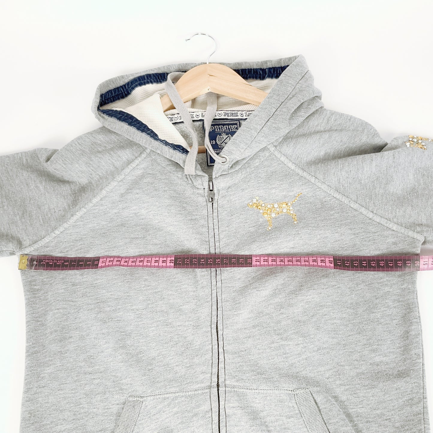 Victoria's Secret Pink - Fleece Zip Through Hoodie with Logo