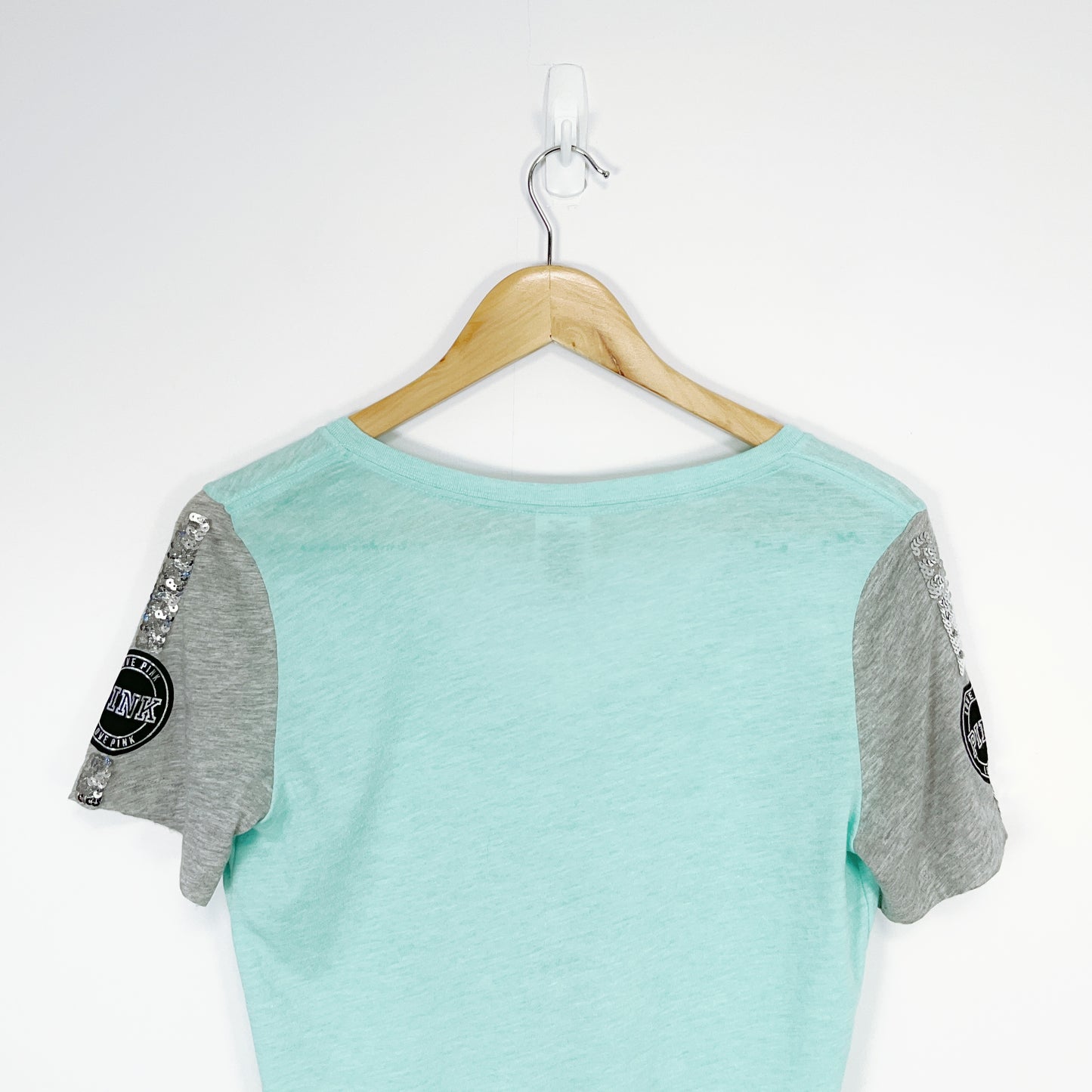 Victoria’s Secret PINK - Sequin Logo V-Neck Tee