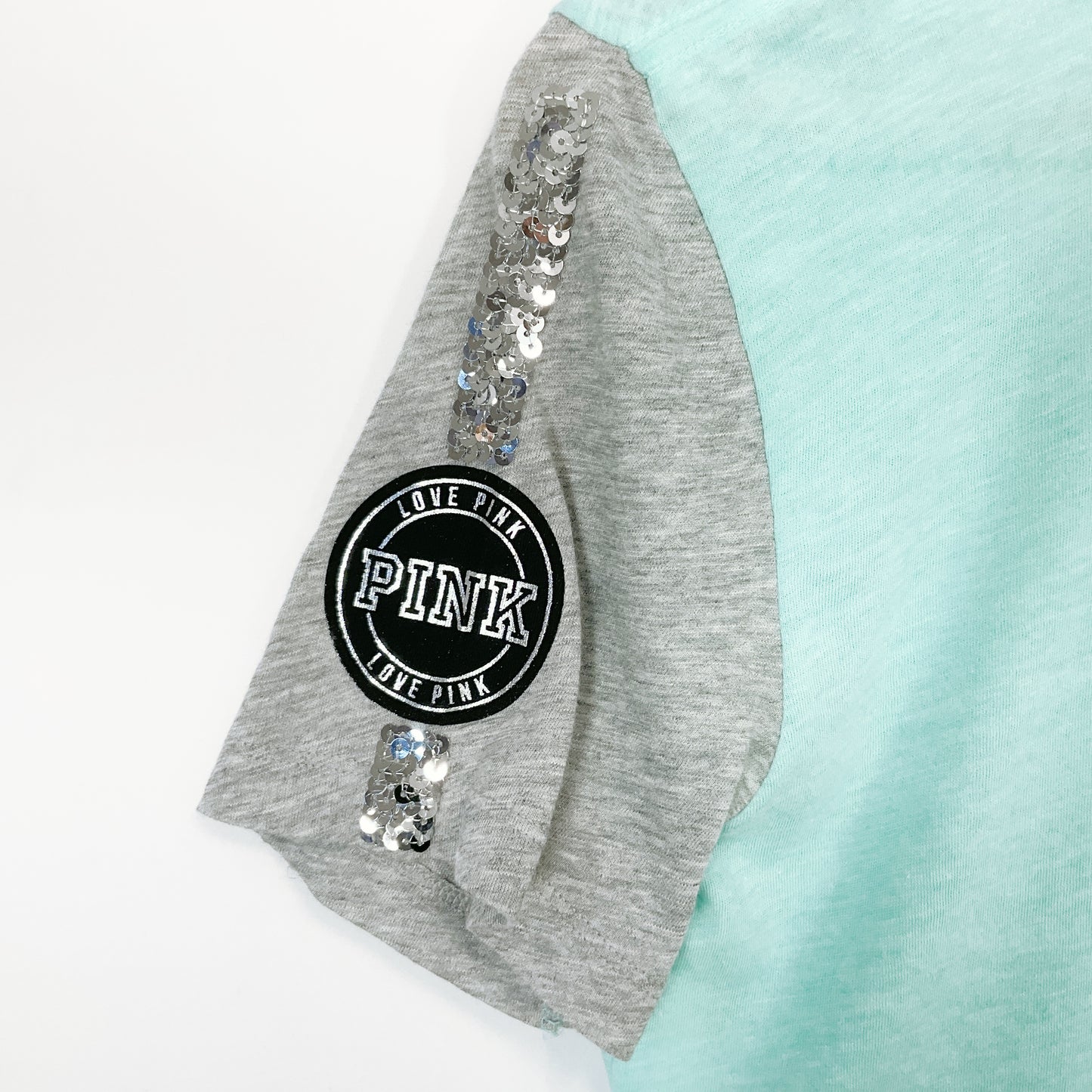 Victoria’s Secret PINK - Sequin Logo V-Neck Tee