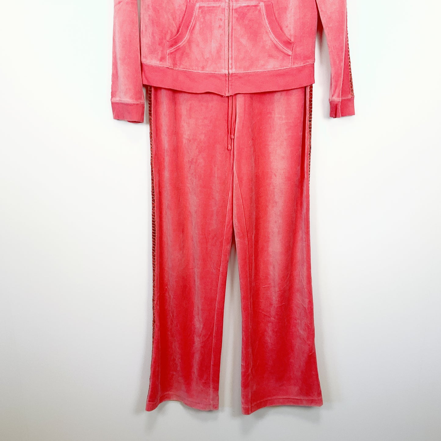 MODA International - Velvet Zip Through Tracksuit
