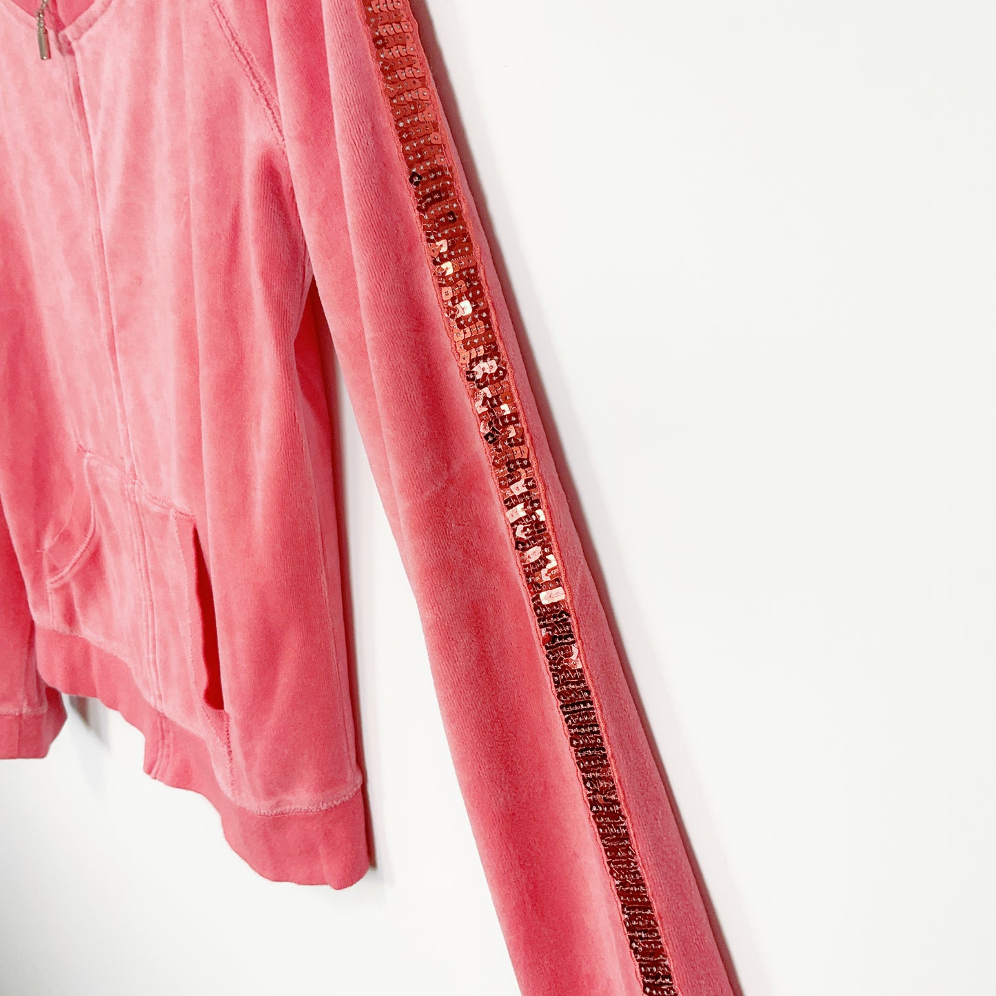 MODA International - Velvet Zip Through Tracksuit