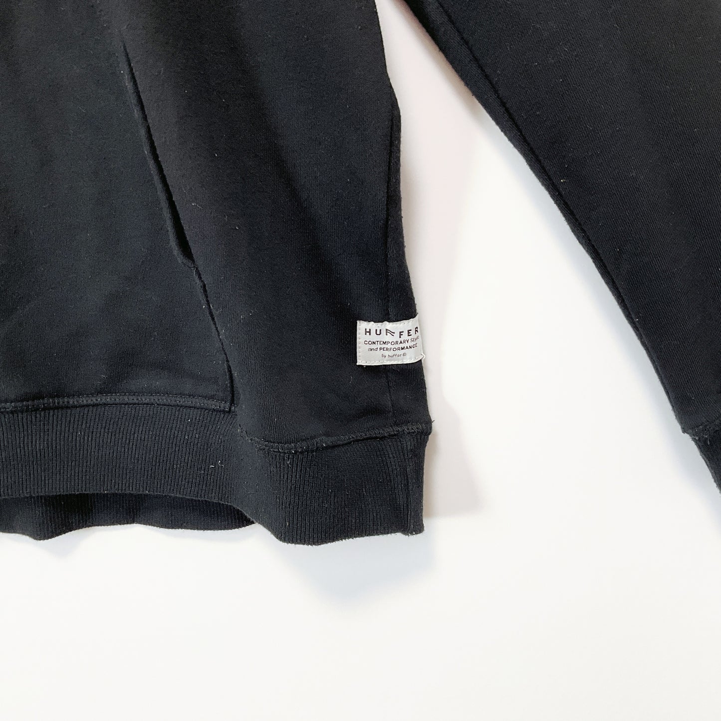Huffer - Lightweight Long Sleeve Hoodie in Black