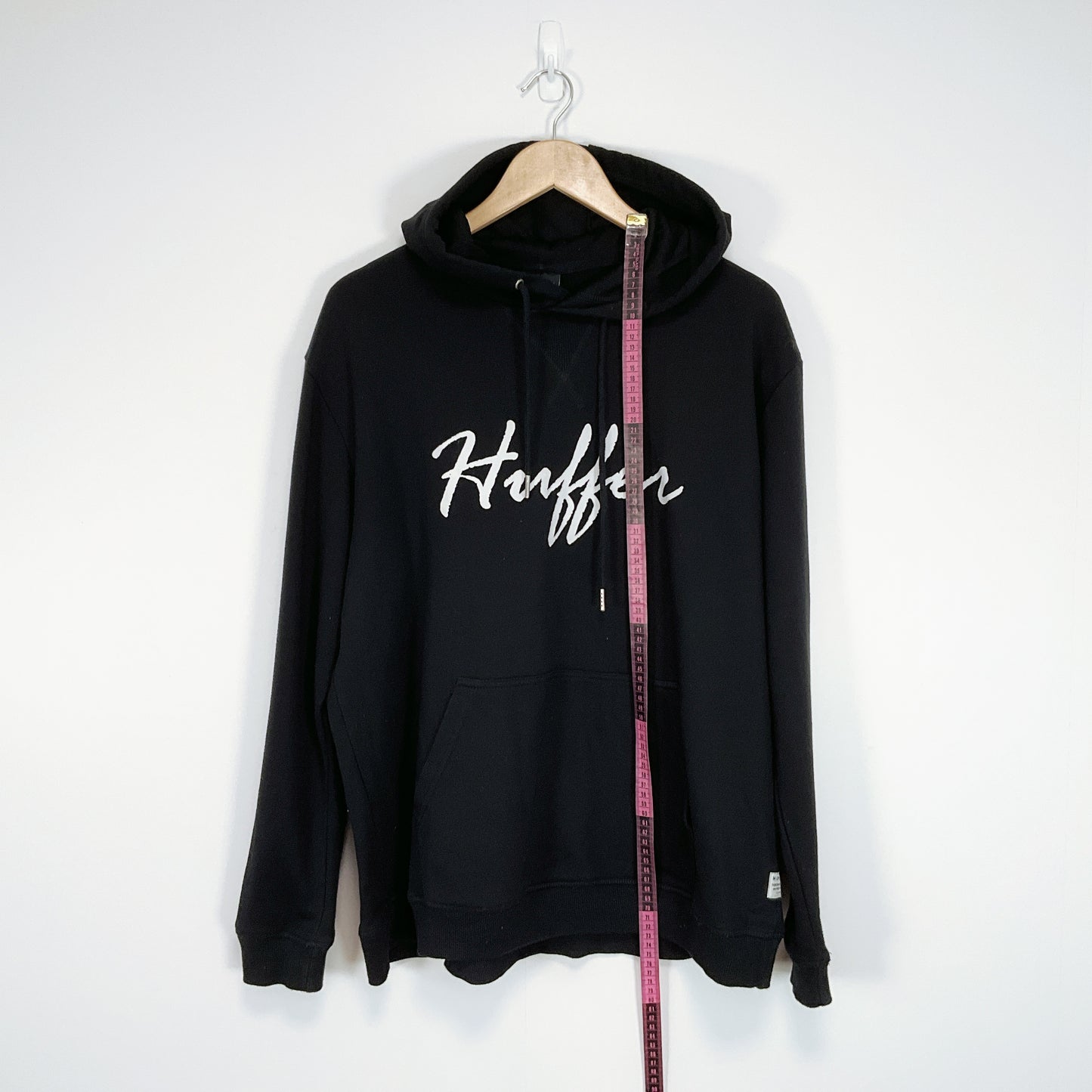 Huffer - Lightweight Long Sleeve Hoodie in Black