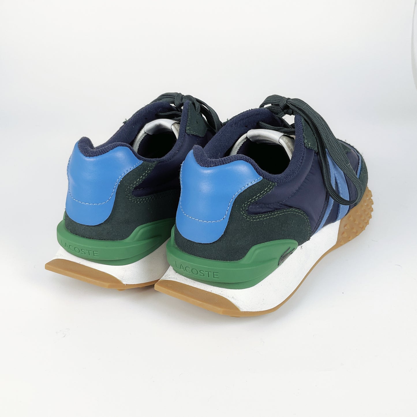 LACOSTE - Men's L-Spin Deluxe Sneakers in Navy Blue & Green