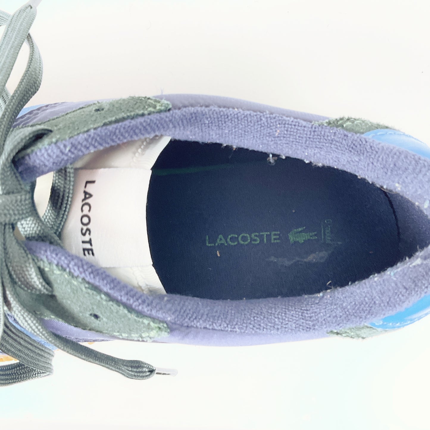 LACOSTE - Men's L-Spin Deluxe Sneakers in Navy Blue & Green