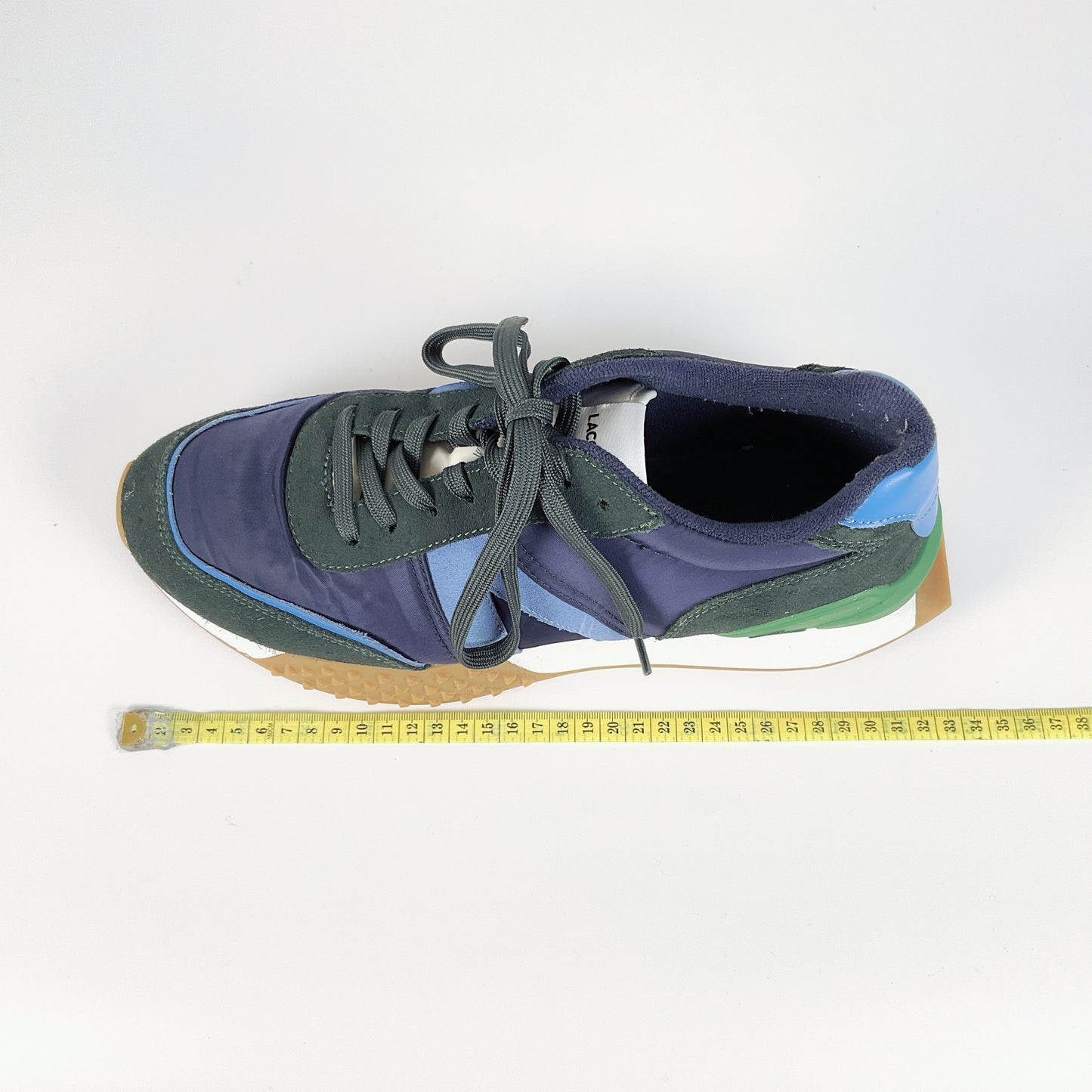 LACOSTE - Men's L-Spin Deluxe Sneakers in Navy Blue & Green