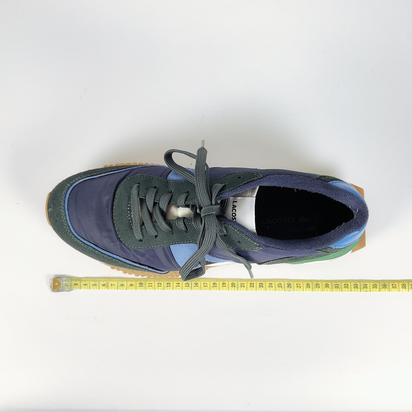 LACOSTE - Men's L-Spin Deluxe Sneakers in Navy Blue & Green